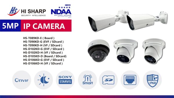 CAMERA THÂN IP 2 MEGAPIXEL  HS-T089N4-E