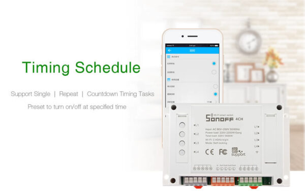 THIẾT BỊ BẬT/TẮT THÔNG MINH TỪ XA ĐIỀU KHIỂN 4 KÊNH