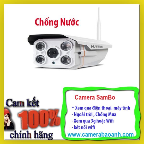 Bulet wifi hồng ngoại ngoài trời SAMBO 720HD